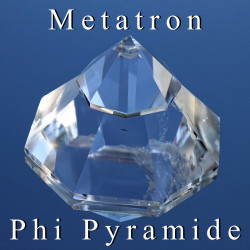 Metatron Phi Pyramide 8-seitig mit Krone und Basis