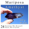 Mariposa Rainbow Amethyst 24 Facet Phi Crystal