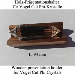 Holz-Präsentationshalter für Vogel Cut Phi-Kristalle