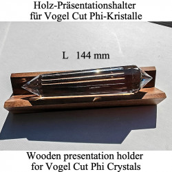 Holz-Präsentationshalter für Vogel Cut Phi-Kristalle