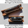 Holz-Präsentationshalter für Vogel Cut Phi-Kristalle