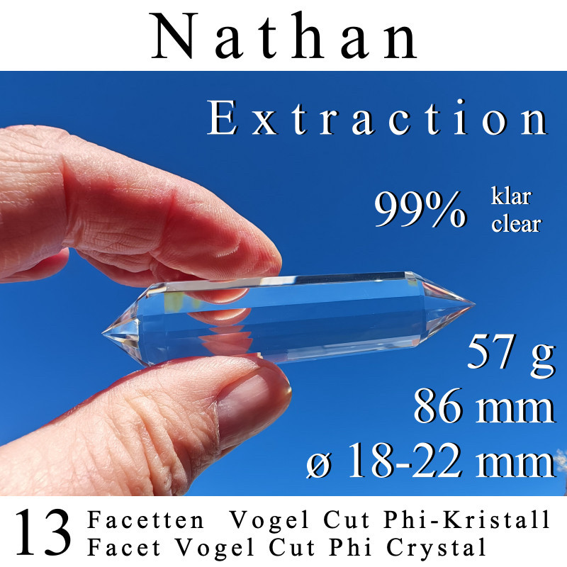 Nathan 13 Facetten Vogel Cut Phi-Kristall