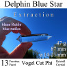 Delphin Blue Star 13 Facetten Vogel Cut Phi-Kristall