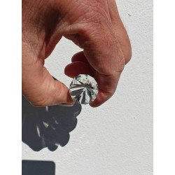 Fee Crystal Light 13 Facetten Vogel Cut Phi-Kristall blaue Rutile