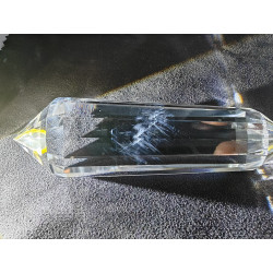 Fee Crystal Light 13 Facetten Vogel Cut Phi-Kristall blaue Rutile