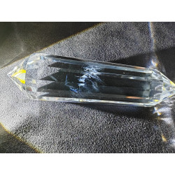 Fee Crystal Light 13 Facetten Vogel Cut Phi-Kristall blaue Rutile