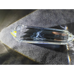 Fee Crystal Light 13 Facetten Vogel Cut Phi-Kristall blaue Rutile