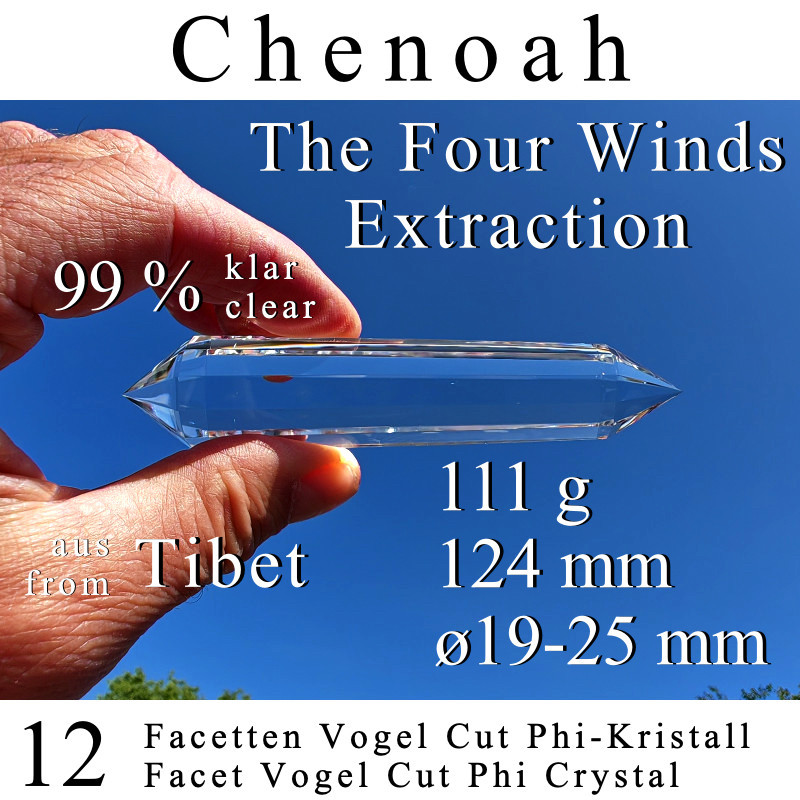 Chenoah 12 Facet Vogel Cut Phi Crystal The Four Winds