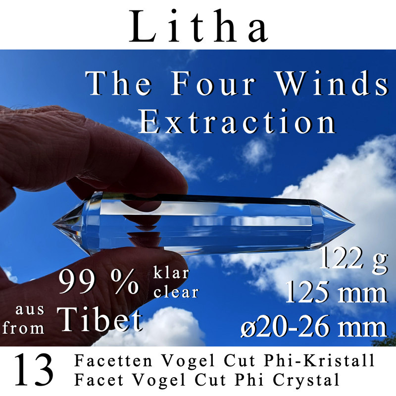 Litha 13 Facet Vogel Cut Phi Crystal The Four Winds Extraction
