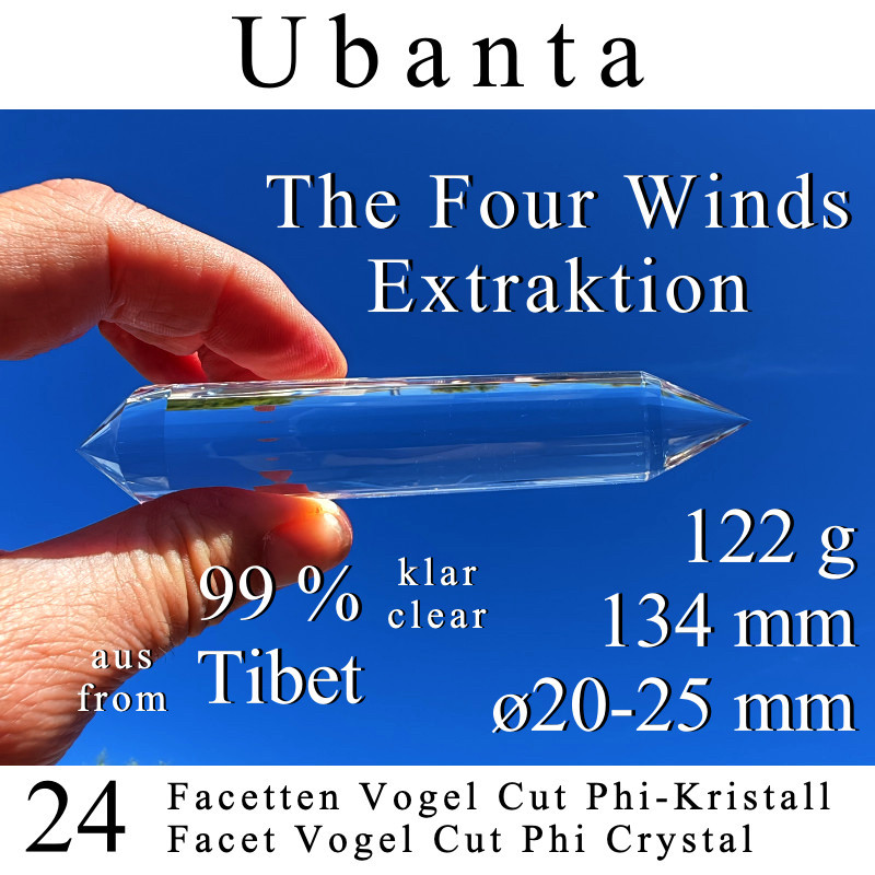 Ubanta 24 Facet Vogel Cut Phi Crystal The Four Winds Extraction