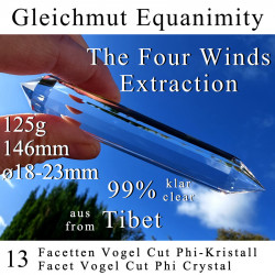 Equanimity 13 Facet Vogel Cut Phi Crystal The Four Winds Extraction
