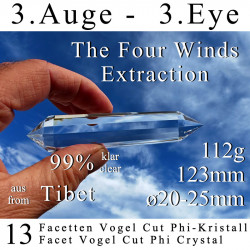 Third Eye 13 Facet Vogel Cut Phi Crystal The Four Winds Extraction