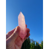 Jasmin Rose Quartz 24 Facet Vogel Cut Phi Crystal