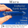 Mara 24 Facetten Vogel Cut Phi-Kristall Erdheiler