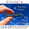 Citrine 6 Gate 12-6-24 Facet Vogel Cut Phi-Crystal