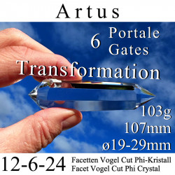 Artus 6 Portale 12-6-24 Facetten Vogel Cut Phi-Kristall