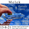 Melek 8 Gate 13-8-21 Facet Vogel Cut Phi Crystal Blue Rutiles
