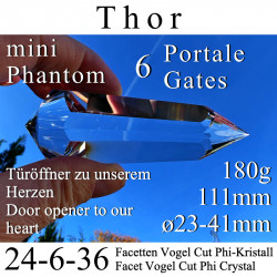 Thor 6 Portale 24-6-36 Facetten Vogel Cut Phi-Kristall