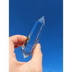 Myriel 6 Gate 18-6-24 Facet Vogel Cut Phi Crystal with Phantom and blue Rutile