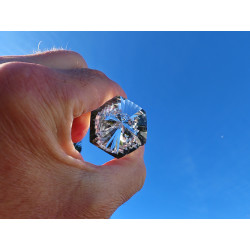 Donar 6 Gate 24-6-36 Facet Vogel Cut Phi Crystal with Phantom