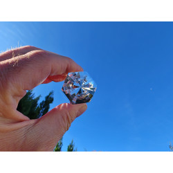 Donar 6 Portale 24-6-36 Facetten Vogel Cut Phi-Kristall mit Phantom