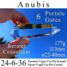 Anubis 6 Portale 24-6-36 Facetten Vogel Cut Phi-Kristall