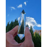 Sanat Kumara 44 Facet Vogel Cut Phi Crystal with blue rutile