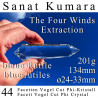 Sanat Kumara 44 Facet Vogel Cut Phi Crystal with blue rutile