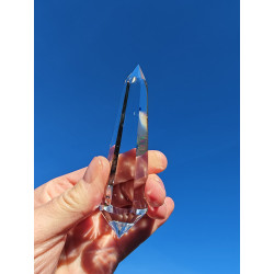 Morgaine 6 Portale 18-6-24 Facetten Vogel Cut Phi-Kristall mit blauen Rutilen