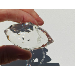 Merlyn Odin 144 Facet Vogel Cut Phi Crystal with Phantoms