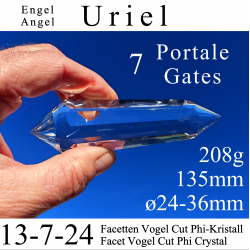 Engel Uriel 7 Portale 13-7-24 Facetten Vogel Cut Phi-Kristall