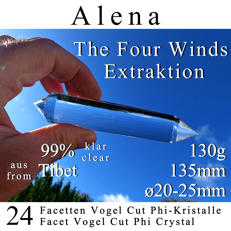 Alena 24 Facetten Vogel Cut Phi-Kristall The Four Winds Extraktion