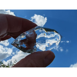 Merlyn Maya 144 Facet Vogel Cut Phi Crystal with Phantom