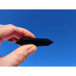 Pelikan Obsidian 12 Facetten Vogel Cut Phi-Kristall