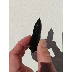 Pelican Obsidian 12 Facet Vogel Cut Phi Crystal