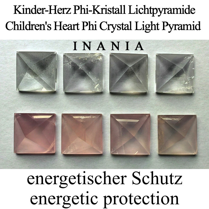 Children's Heart Phi Crystal Light Pyramid Inania
