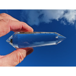 Hanna 44 Facet Vogel Cut Phi Crystal with Comet Inclusion