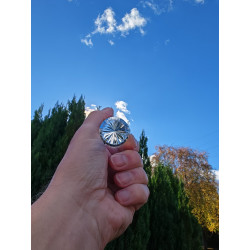 Hanna 44 Facet Vogel Cut Phi Crystal with Comet Inclusion