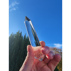 Agape 13-20-33 Facet Vogel Cut Phi Crystal with dark phantom