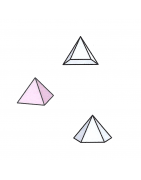 Vogel Cut Phi Crystal Pyramids