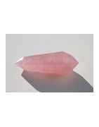 Rose-quartz Vogel Cut Phi Crystals
