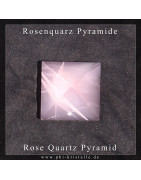 Rose Quartz Pyramid Cuore 4-sided